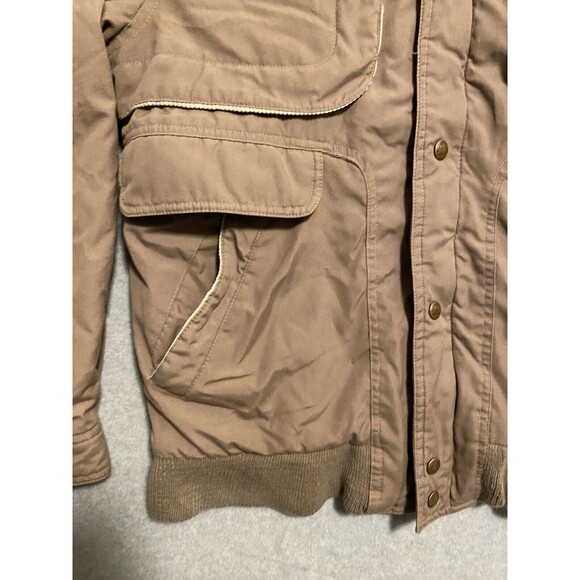 Vintage Bomber Jacket Men’s Small Light Brown Over Sized Pacific Trail Chinstrap - Picture 5 of 16